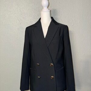 Frame Blazer Black Size 2 Women's NWOT